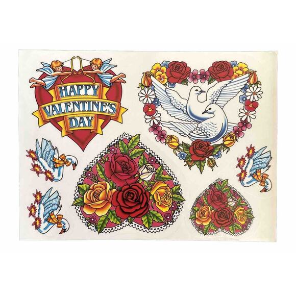 Super Signs VTG Thanksgiving Valentine’s Day Static Cling Window Decorations NEW - Picture 3 of 5